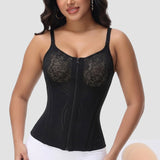 Sorelyne® Floral Lace Overbust Waist Trainer Top With Nipple Covers