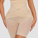 Mesh High Waist Tummy Control Underwear Postpartum Recovery Slimming Shaping Shorts