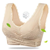Women's Front Cross side Buckle Steelless Push up Sports Bra