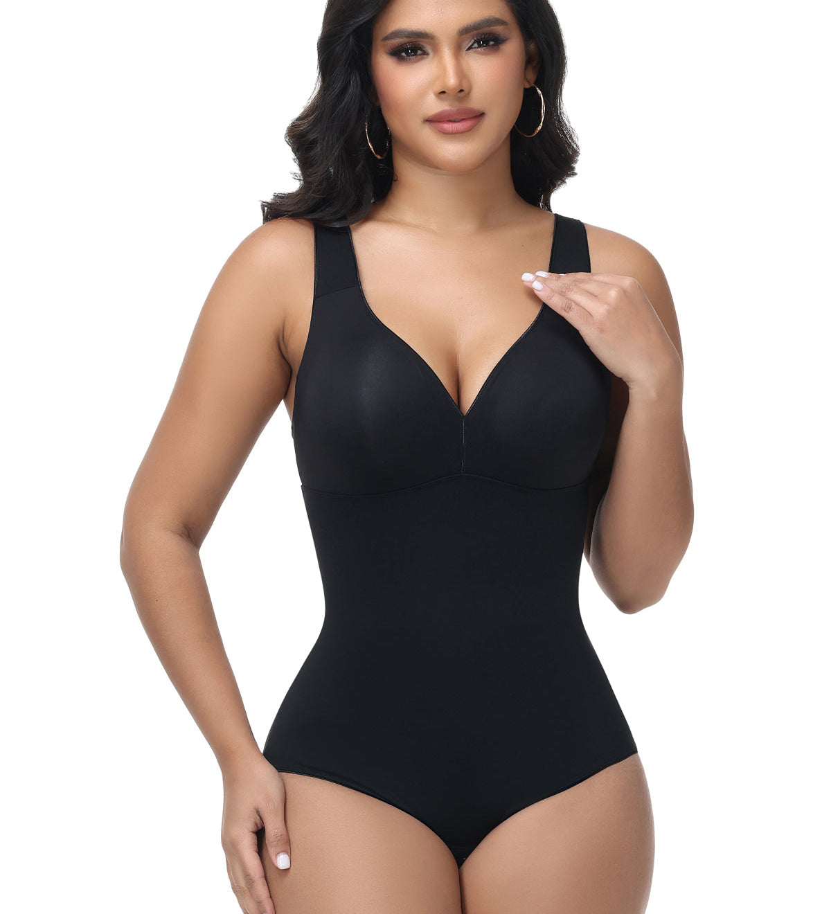 Sorelyne® Wide Straps V Neck Tummy Tuck Shapewear Bodysuit