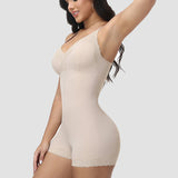 Sorelyne® Lace Trim Deep V Mid-Thigh Bodysuit Shaper