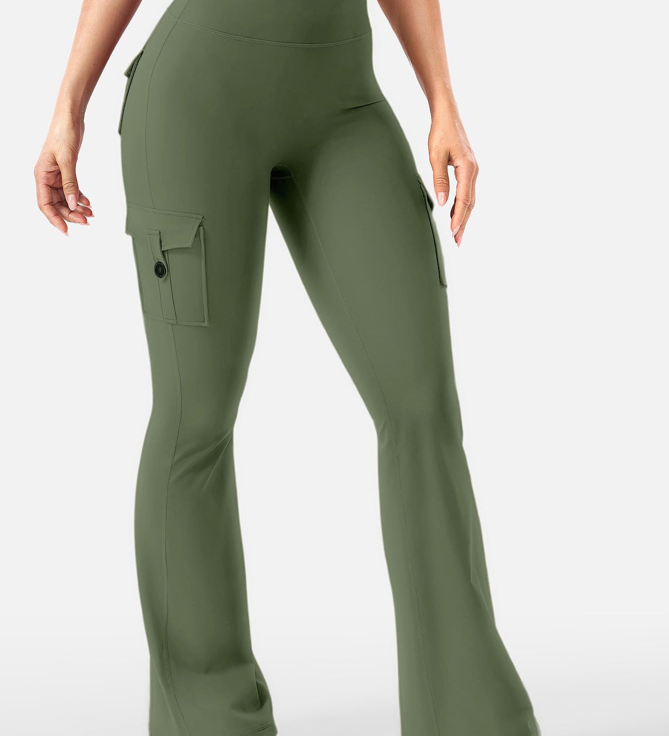 High Waisted Stretch Butt Lifting Cargo Leggings