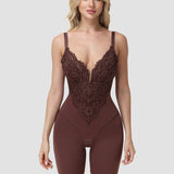 Sorelyne® Lace Plunge Backless Bodysuit Shapewear