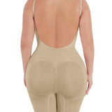 Seamless Backless Mid Length Tummy Control Shapewear Bodysuit
