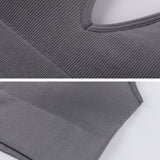 Deep V Sexy Halter Neck Backless Triangle Cup Wireless Bra