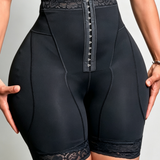 High Waist Tummy Control Butt Lifting Mid Thigh Mesh Shaper Shorts