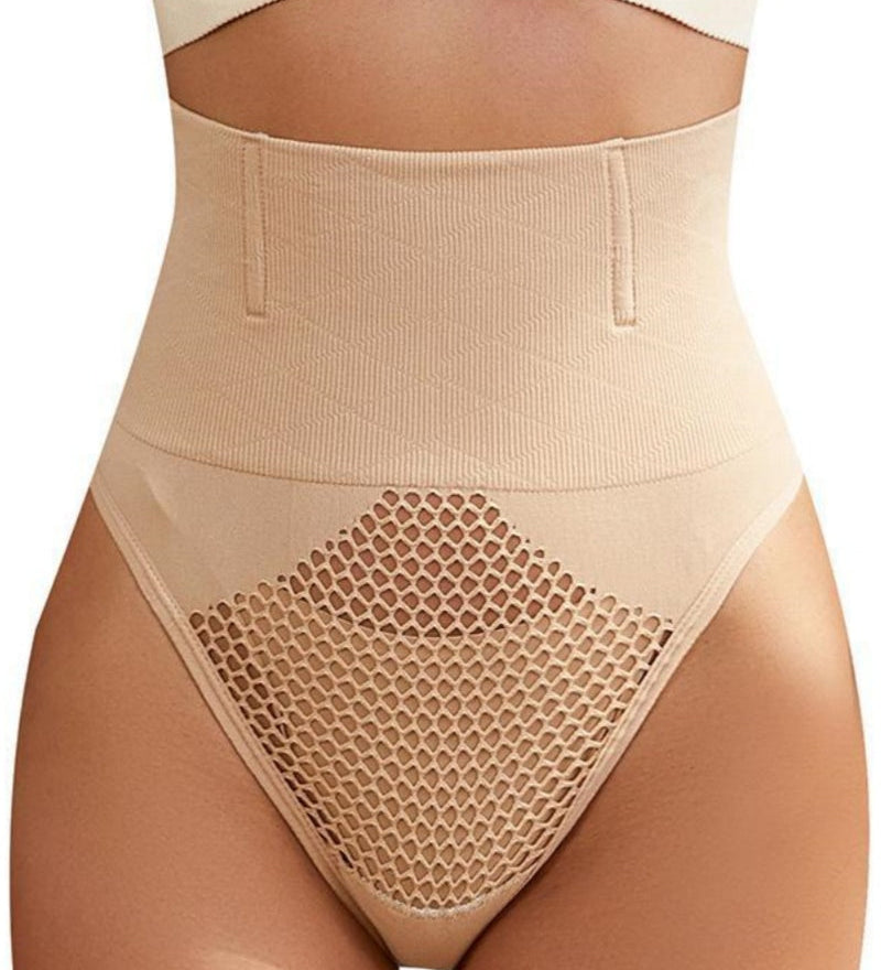 Hollow Thin High Waist Shapewear Tummy Shaping Thong