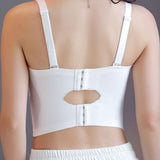 Sexy Push up Non Slip Wire Free Bra with Removable Shoulder Strap