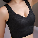 Plus Size Breathable Tank Top Push up Bra Side Smoothing