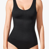 Women's Seamless Round Neck Tummy Control Briefs Bodysuit