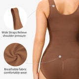 Women's Seamless Round Neck Tummy Control Briefs Bodysuit