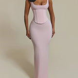 Hourglass Figure Body Shaper The Corset Maxi Dress Two-Piece Set