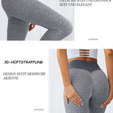 Honeycomb Butt Lifting Anti Cellulite Workout Leggings High Waist Yoga Pants