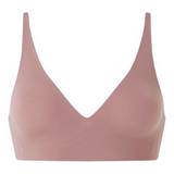 Seamless V-Neck Wireless Push Up Bra