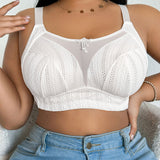 Mesh Adjustable Strap Plus Size Support Shapewear Bra