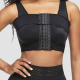 Front Closure Post Surgery Compression Shapewear Bra With Breast Support Belt