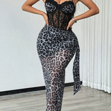 Hourglass Sexy Leopard Print Dress