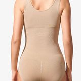 Women's Seamless Round Neck Tummy Control Briefs Bodysuit