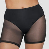 Seamless Undetectable Sheer Shaper Shorts Thong Anti-Chafing Mesh Shapewear Shorts