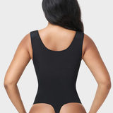 Open Bust Adjustable Strap Tummy Control Thong Bodysuit Zipper Shaper