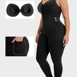 High Compression Front Zip Full Length Bodysuit Shapewear