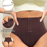 High Waist Seamless Single Breasted Shaping Thong Tummy Control Shapewear Panties