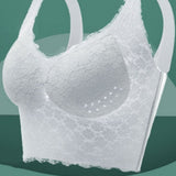 Plus Size Breathable Tank Top Push up Bra Side Smoothing