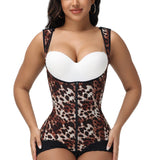 Sorelyne® Leopard High Compression Open Bust Tummy Control Body Shaper