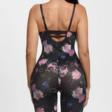 Shapewear Deep V Convertible Strap Mid-Thigh Bodysuit