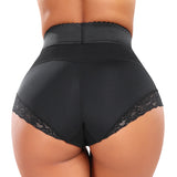 Women's Triangle Mid Waist Hip Lifting Tummy Control Shapewear Shorts