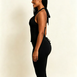 Hourglass Figure The Corset Body Shaper Waist Cincher Capri Jumpsuit Two-Piece Set
