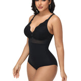 Sorelyne® Lace Panel Deep V Bodysuit Shapewear