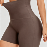 High Waist Seamless Tummy Control Butt Lifting Anti‑Roll Shaping Shorts