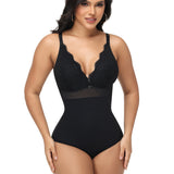 Sorelyne® Lace Panel Deep V Bodysuit Shapewear