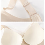 Wireless Mesh V Neck Invisible No Underwire Comfort Smooth Everyday Bra