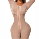 Sorelyne® Full Body Shaper Shapewear Girdle Colombianas Full Bust Long Sleeves Strong Compression