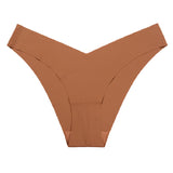 Sexy Ice Silk Low-Rise Panties Seamless Multicolor Briefs Lingerie