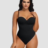 Sorelyne® Sexy Back Lace-up Thong Seamless Skinny Bodysuit