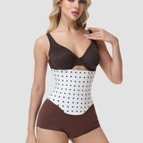 Polka Dot Lace-Up Back Hourglass Waist Corset