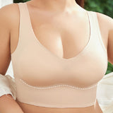 Women's Food Grade-Silicone Deep Cup Seamless Full Coverage Comfort Bras