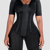 Precise Mid Thigh With Attached Bra & Arms High Compression Tummy Control Full Bodysuit Girdle Shapewear