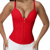 Sorelyne® Girdles Colombianas Love Pattern Corset Top Zipper Waist Trainer