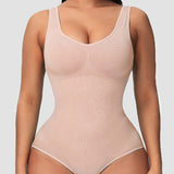Tummy Control Scoop Neck Sculpting Thong Tank Top Shapewear Bodysuits
