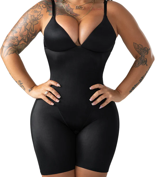 Seamless Soft Control Bodysuit with Cups Waist Snatching Shapewear