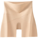 High Waist Seamless Cross Mesh Splice Tummy Control Butt Lifting Underwear Shaper Shorts