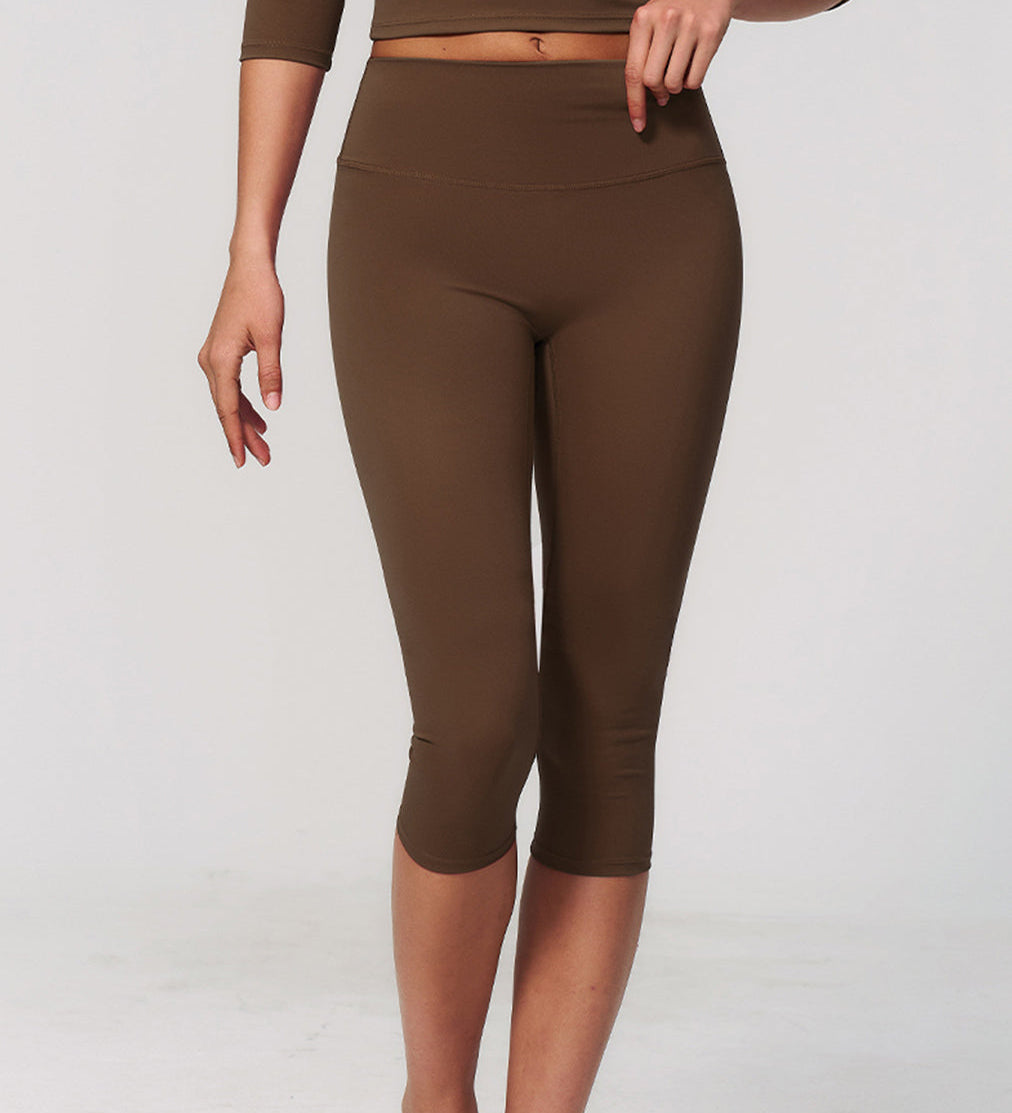 High Waist Tummy Control Butt Lifting Capri Yoga Leggings