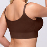 Adjustable Strap Front Hook Smoothing Unlined Wireless Bra
