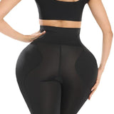 Hourglass Buckle Closure Waist Cincher BBL Shapewear Shorts With Sponge Pads