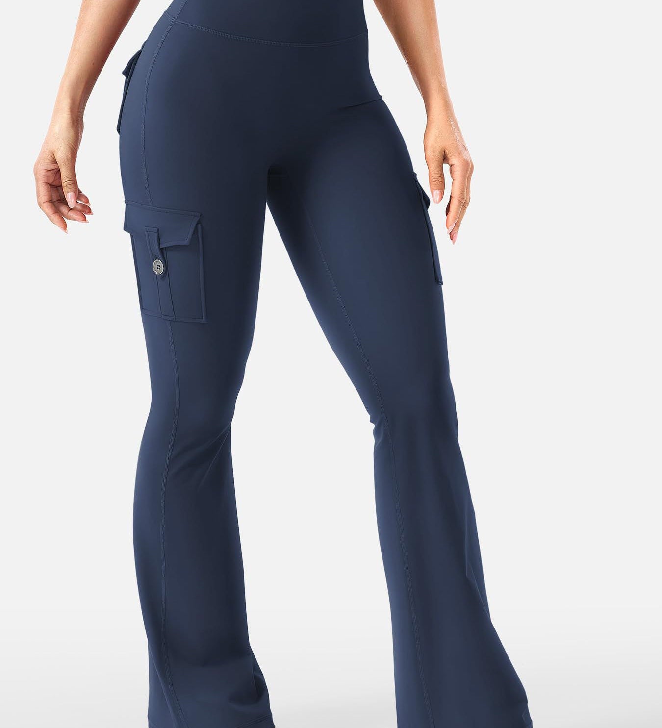 High Waisted Stretch Butt Lifting Cargo Leggings