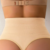 High Waist Sexy Triangle Thong Briefs Tummy Control Shapewear Panties